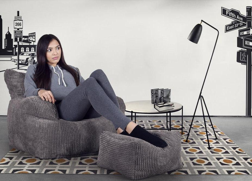 lounge pug ダークグレー ビーズソファ lounge pug ダークグレー ビーズソファ