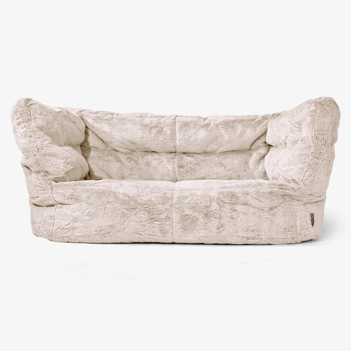 Lounge Pug 2人掛けルイスソファビーズクッション2.0 フェイクラビット