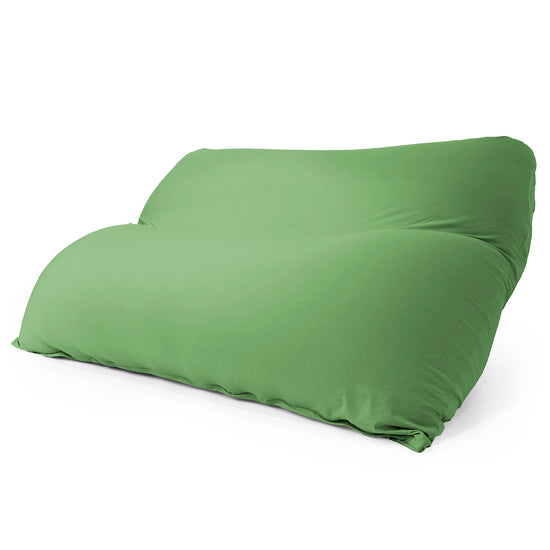 2人掛けラウンジャービーズクッション - むちゃのびストレッチライム 01