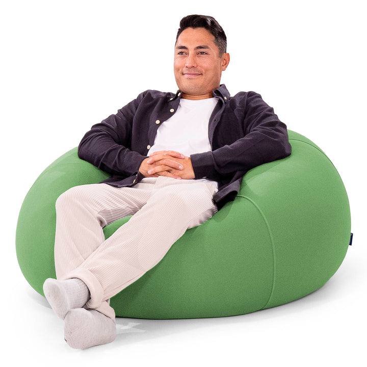 バルーンビーズクッションチェア - むちゃのびストレッチライム 02