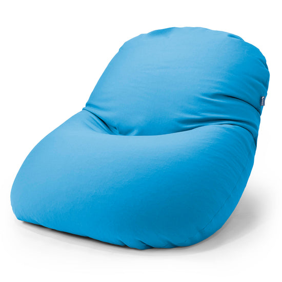 グランデXL大型ビーズクッション - マシュマロストレッチスモーキーブルー 01