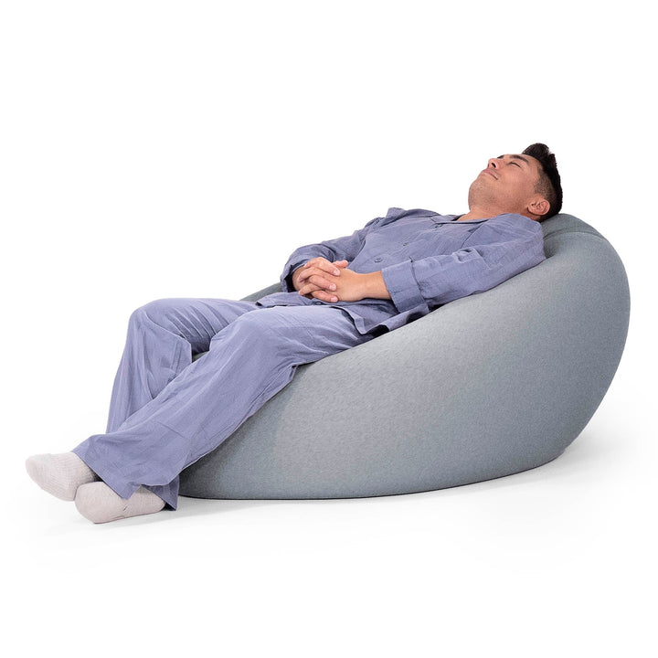 グランデXL大型ビーズクッション - マシュマロストレッチグラファイト 06