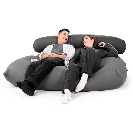 特大筒型ボルスタークッション - むちゃのびストレッチグレー 03