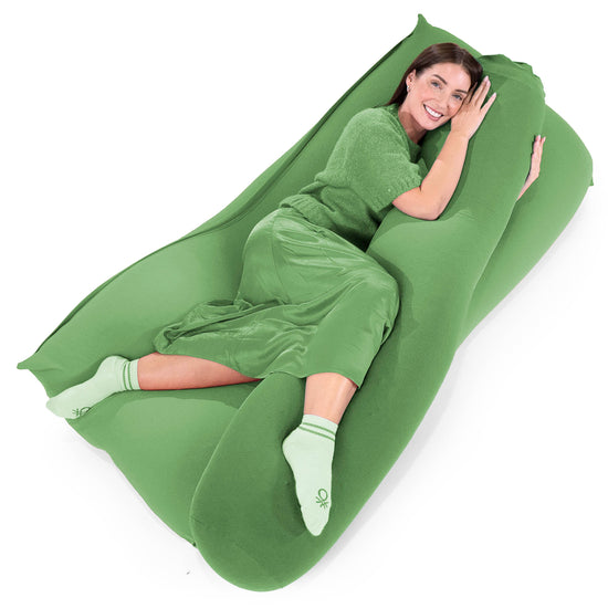 特大筒型ボルスタークッション - むちゃのびストレッチライム 02