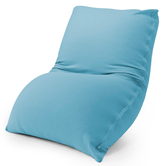 ラウンジャービーズクッション - むちゃのびストレッチペールブルー 01