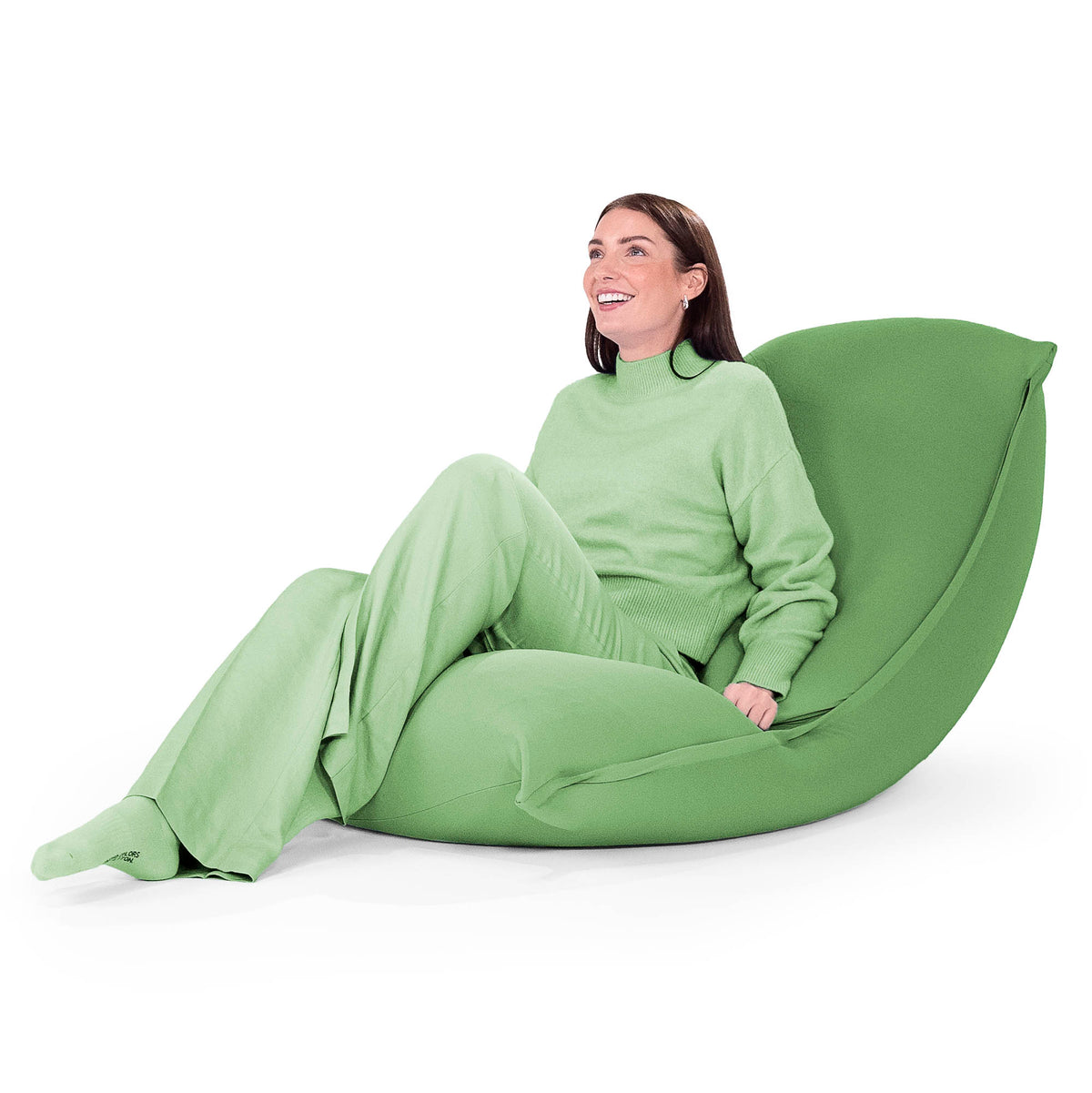 ラウンジャービーズクッション:ライム/むちゃのびストレッチ– Lounge