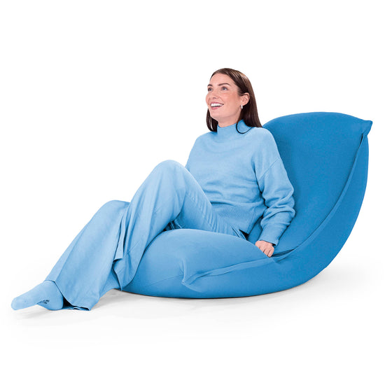 ラウンジャービーズクッション - むちゃのびストレッチブルー 02