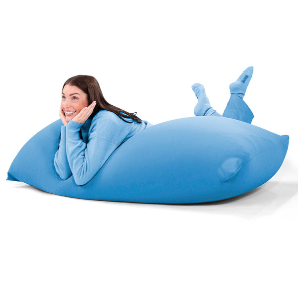 ラウンジャービーズクッション - むちゃのびストレッチブルー 06