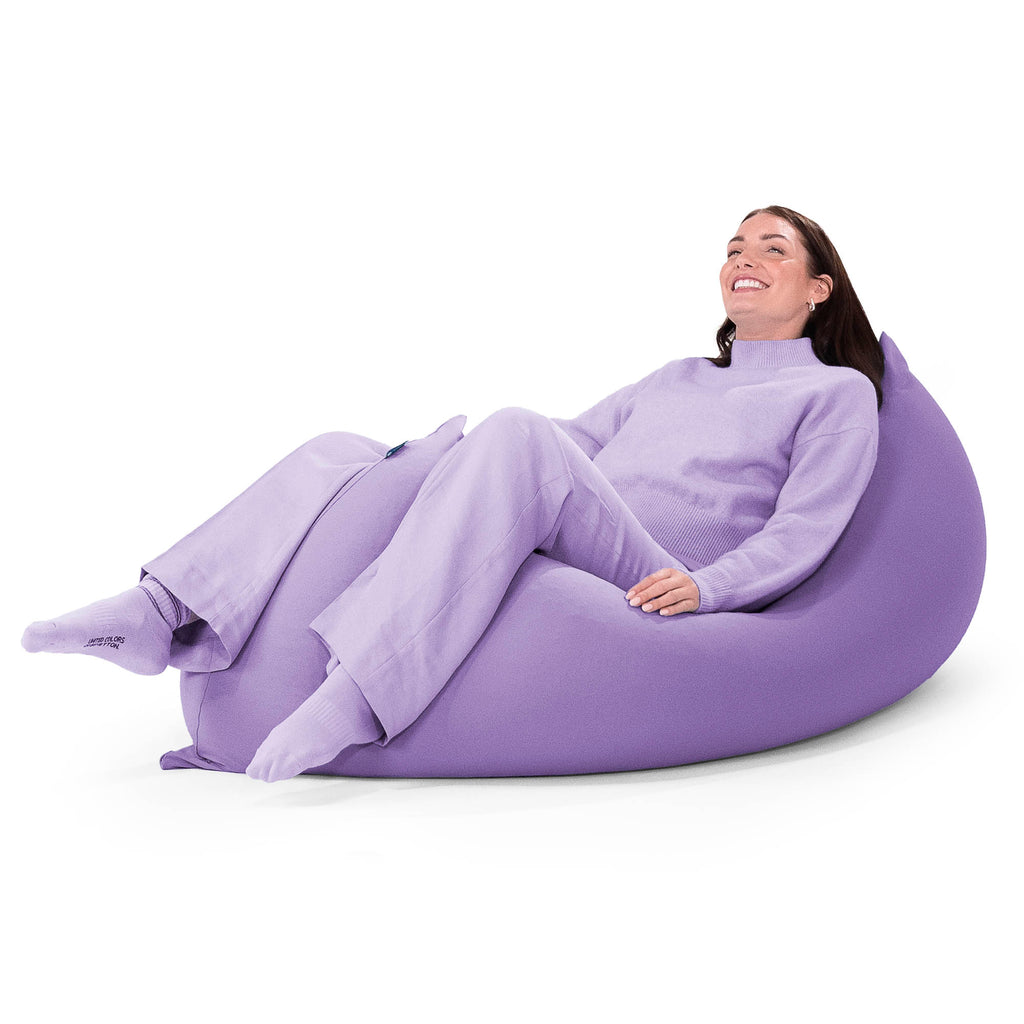 さ*ん様 yo-gurt ビーズクッション 紫色 ラウンジャービーズクッション:パープル/むちゃのびストレッチ– Lounge