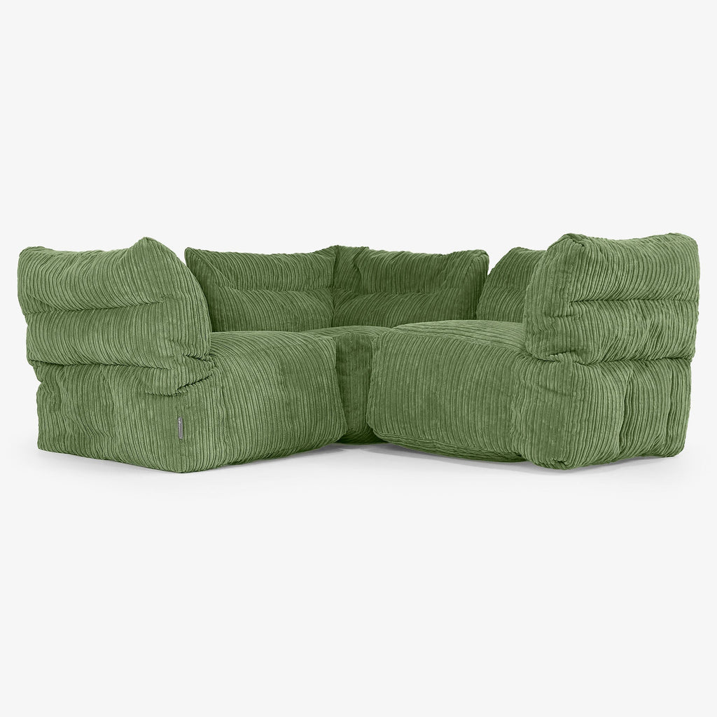 Lounge Pug 3人掛けモジュールコーナーソファセット - クラシック