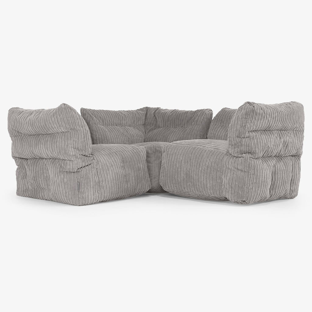 Lounge Pug 3人掛けモジュールコーナーソファセット - クラシック