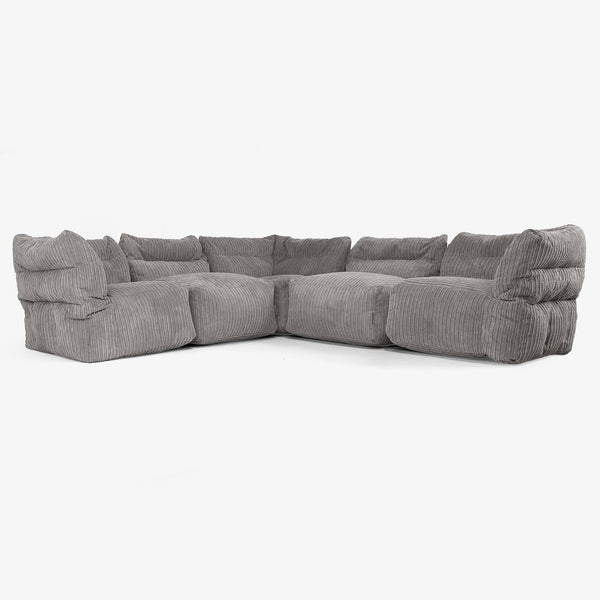 Lounge Pug 5人掛けモジュールコーナーソファセット - クラシック