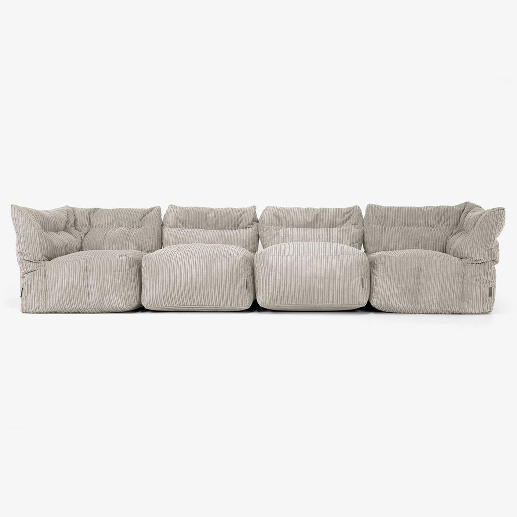 Lounge Pug 4人掛けモジュールストレートソファセット - クラシック
