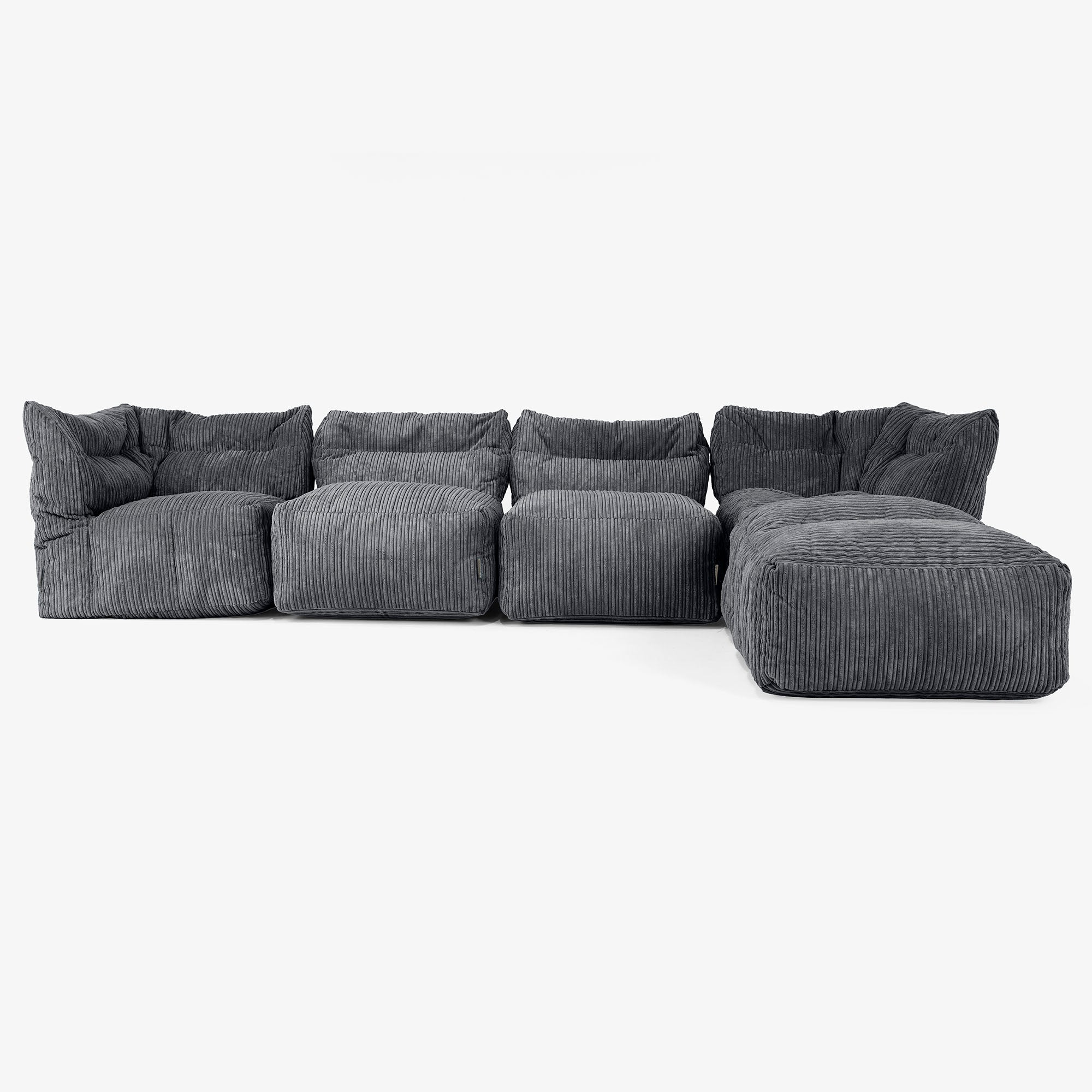 【新品】LOUNGE 4人掛け モジュールソファ クッション付き（2サイズ） Lounge Pug 4人掛けモジュールカウチソファ セット - クラシック