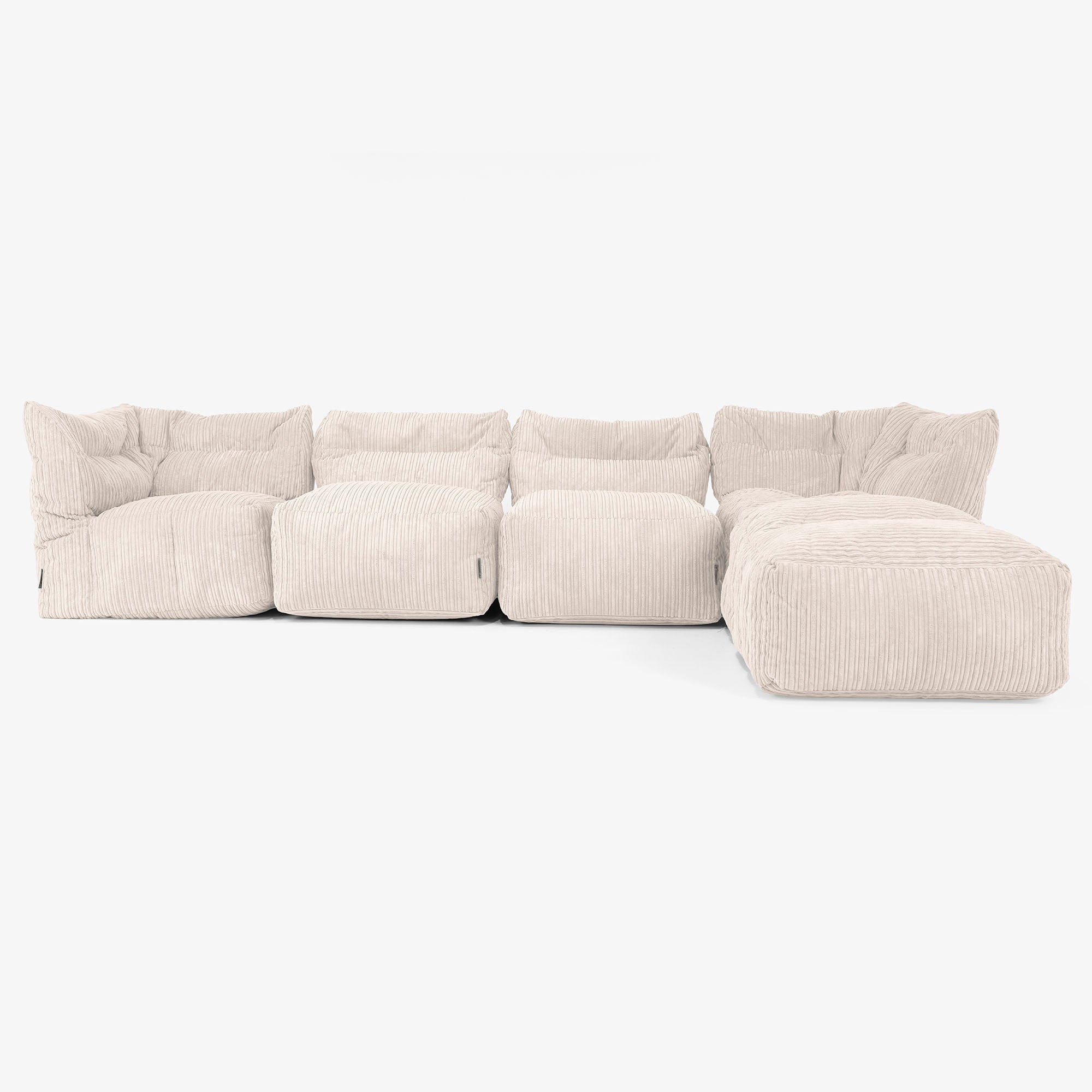 【新品】LOUNGE 4人掛け モジュールソファ クッション付き（2サイズ） Lounge Pug 4人掛けモジュールカウチソファ セット - クラシック