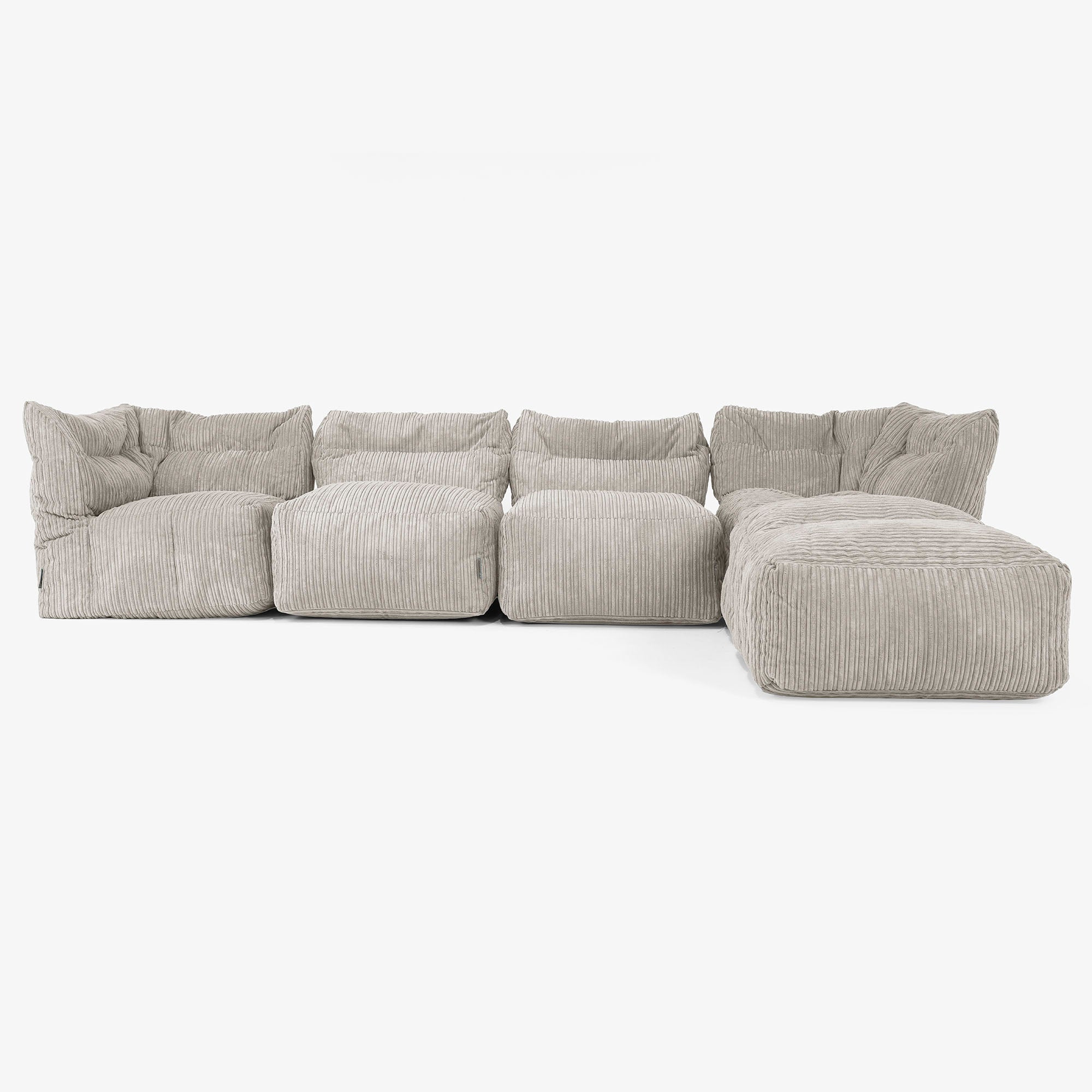 【新品】LOUNGE 4人掛け モジュールソファ クッション付き（2サイズ） Lounge Pug 4人掛けモジュールカウチソファ セット - クラシック