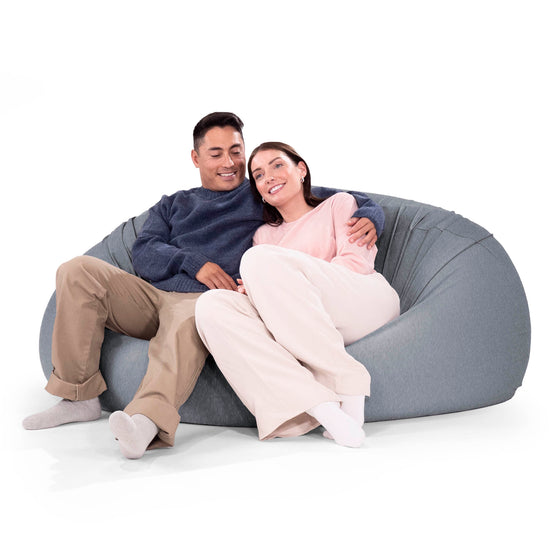 ベンティXXL特大ビーズクッション - マシュマロストレッチグラファイト 02