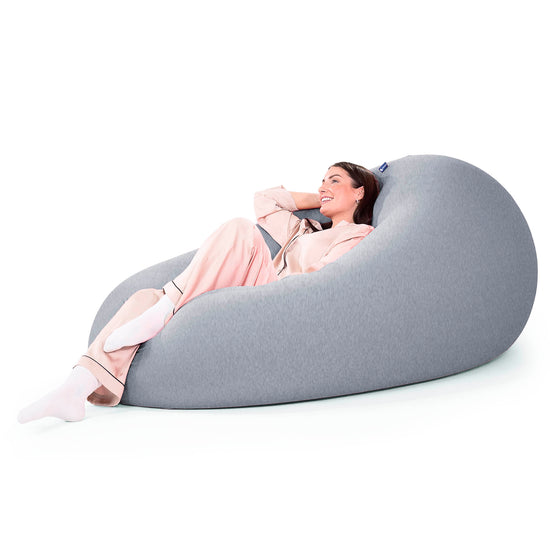 ベンティXXL特大ビーズクッション - マシュマロストレッチグラファイト 03