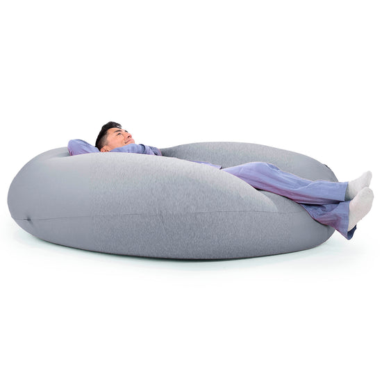 ベンティXXL特大ビーズクッション - マシュマロストレッチグラファイト 06