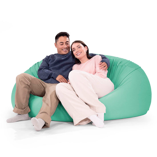 ベンティXXL特大ビーズクッション - マシュマロストレッチライトグリーン 02