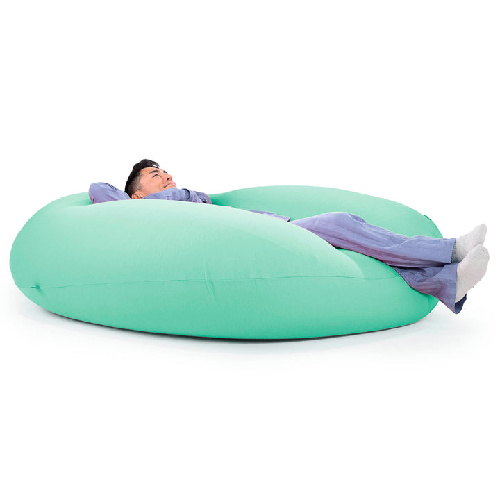 ベンティXXL特大ビーズクッション - マシュマロストレッチライトグリーン 06