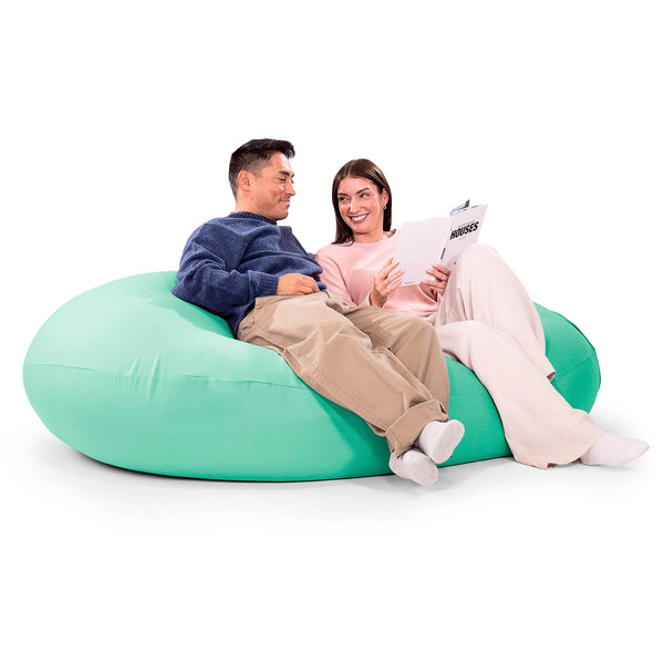ベンティXXL特大ビーズクッション - マシュマロストレッチライトグリーン 04