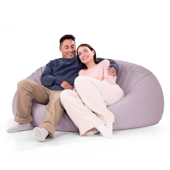 ベンティXXL特大ビーズクッション - マシュマロストレッチライトグレー 02