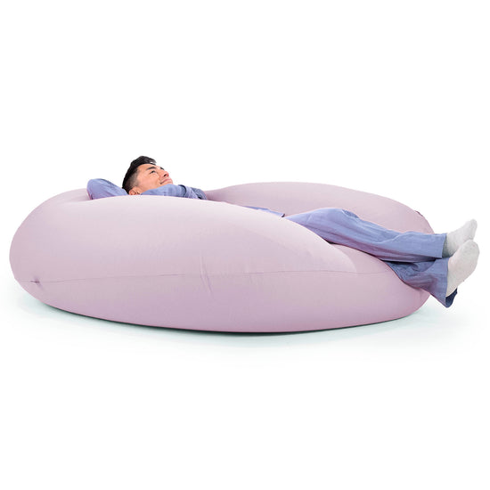 ベンティXXL特大ビーズクッション - マシュマロストレッチライトグレー 06