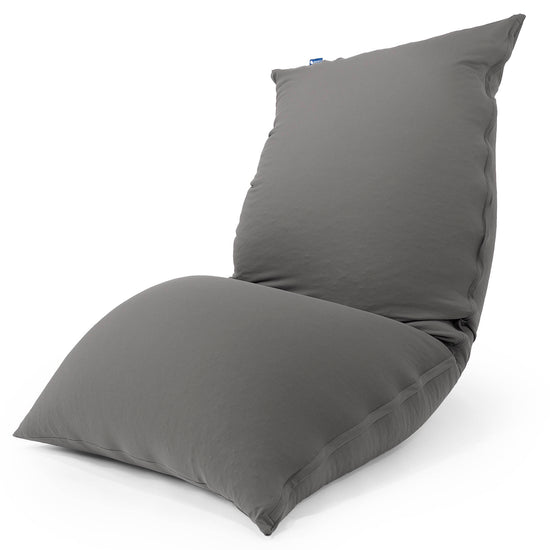 XL ラウンジャービーズクッション - むちゃのびストレッチグレー 01