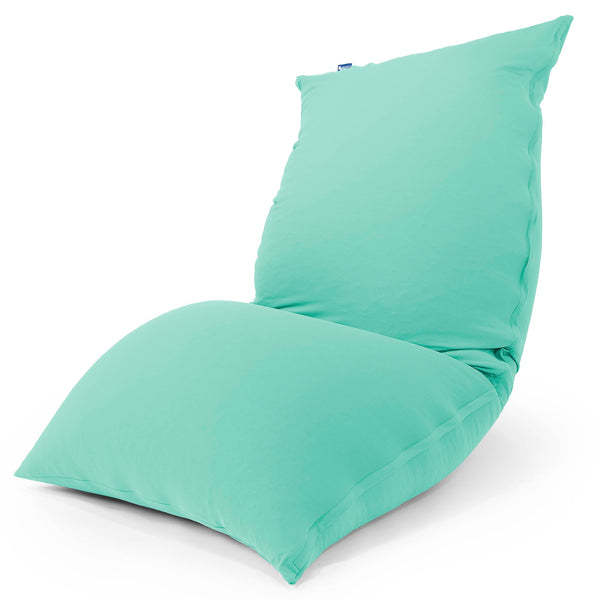 XL ラウンジャービーズクッション - むちゃのびストレッチピスタチオグリーン 03