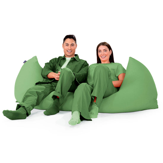 XL ラウンジャービーズクッション - むちゃのびストレッチライム 04