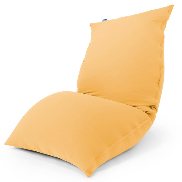 XL ラウンジャービーズクッション - むちゃのびストレッチイエロー 03