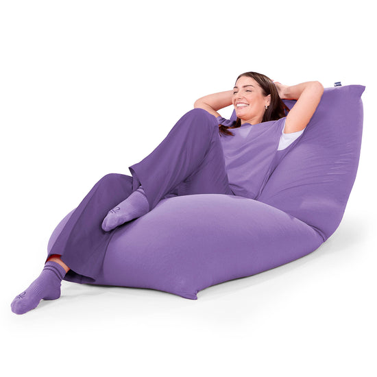 XL ラウンジャービーズクッション - むちゃのびストレッチパープル 02