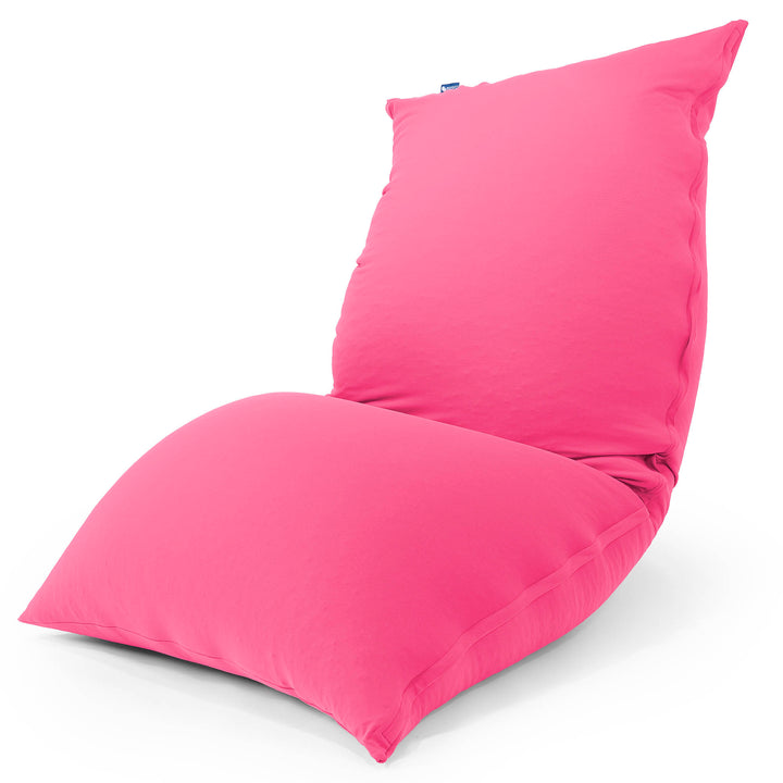 XL ラウンジャービーズクッション - むちゃのびストレッチピンク 01