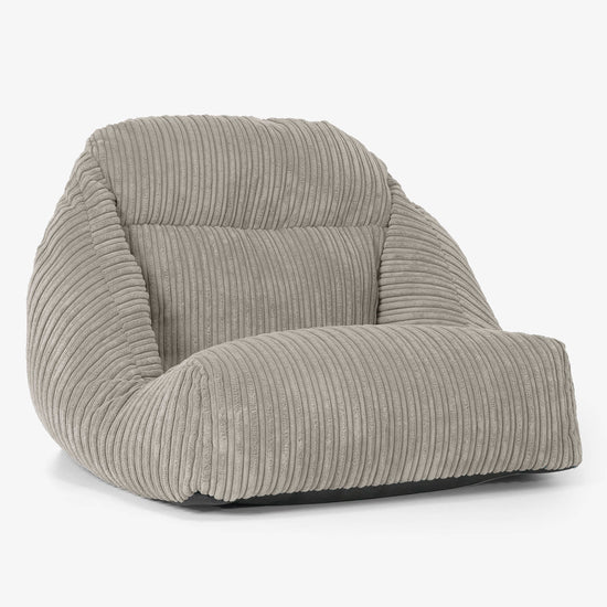 彩座椅子フロアビーズクッションチェア - クラシックコーデュロイミンク 01