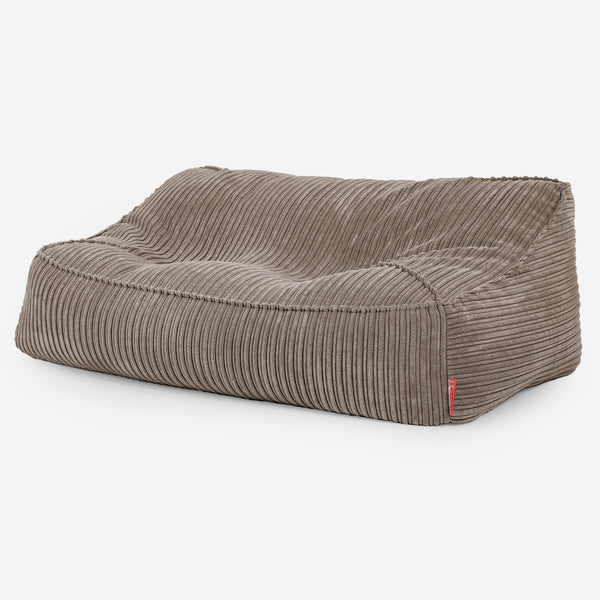 のんびりソファビーズクッション - クラシックコーデュロイダヴテールグレー01