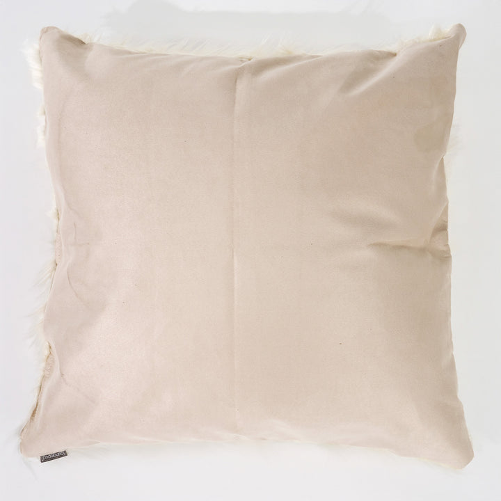 特大クッションカバー 70 x 70cm - モンゴリアンラムフェイクファー クリーム 02