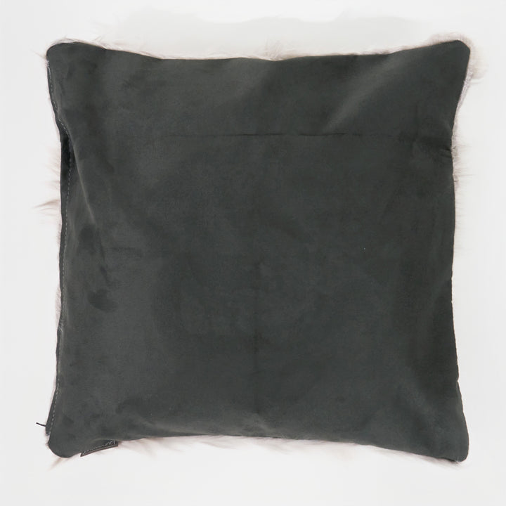 特大クッションカバー 70 x 70cm - モンゴリアンラムフェイクファー グレー 02