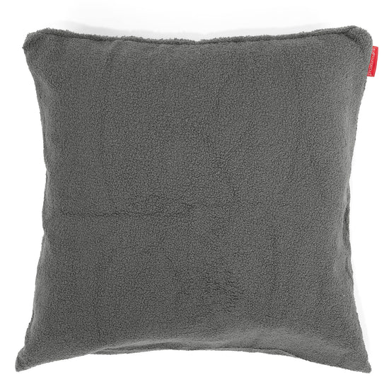 特大クッションカバー 70 x 70cm - ふわもこテディブークレグレー 01