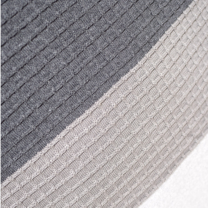 特大クッションカバー 70 x 70cm - ニットカラーブロックグレー 03