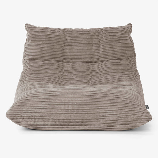 ノア座椅子フロアビーズクッションチェア - クラシックコーデュロイダヴテールグレー 01