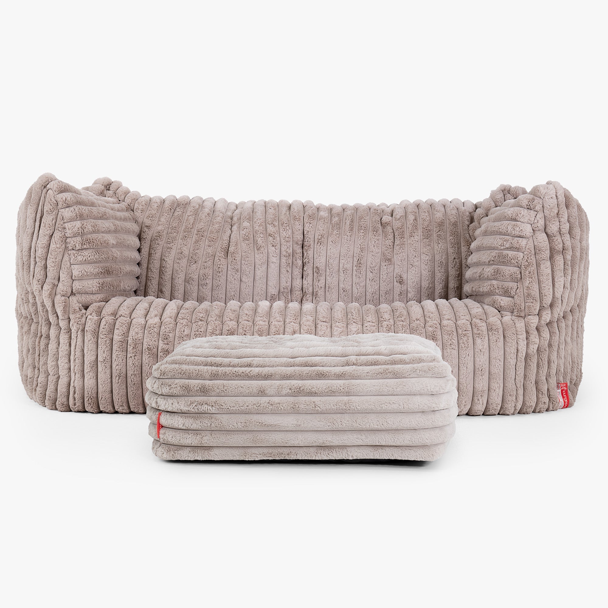 ふわふわコーデュロイピーチ 150cm ベージュ　Lounge pug lounge-pug-reuben-sofa-beads-