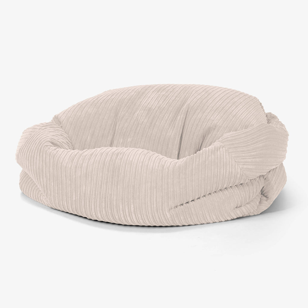 ふわふわコーデュロイピーチ 150cm ベージュ　Lounge pug LoungePugサビーンソファビーズクッション - クラシック