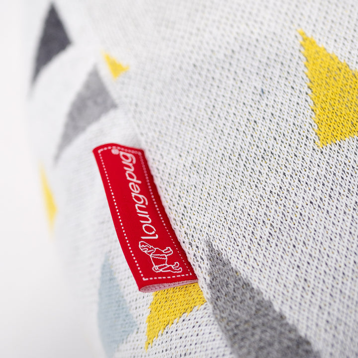 小型フットスツール - ニット幾何学トライアングル 02