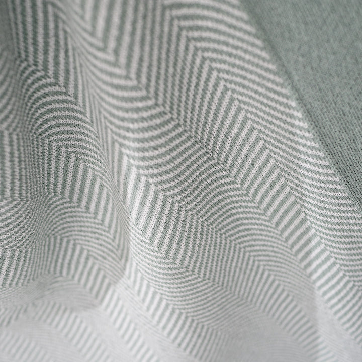 ひざ掛け/ブランケット - ニットヘリンボーンサックスブルー 03