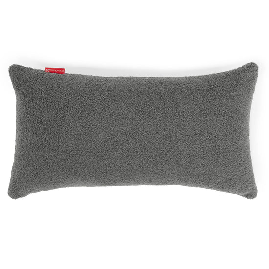 XL長方形枕クッション 40 x 70cm  - ふわもこテディブークレグレー 01