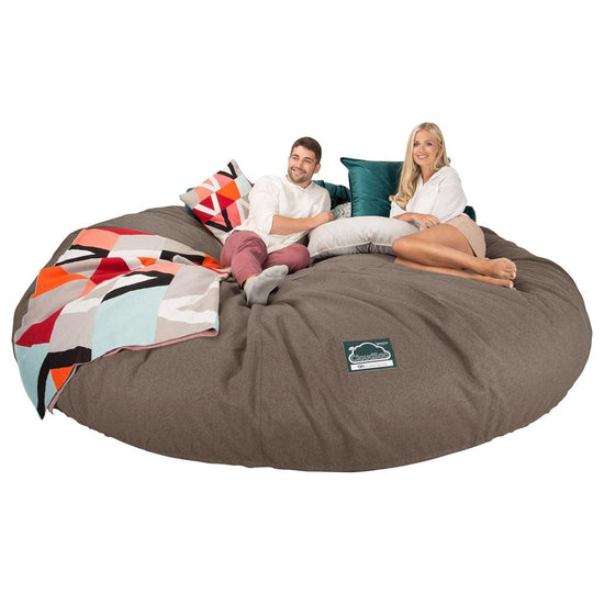 CloudSac 5000 XXXXXL 超特大タイタニックメモリーフォームビーズクッションソファ - Interalliウールビスケット 05
