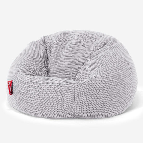 子供用クラシックビーズクッションチェア 1-5歳用 - コットン100％Ellosライトグレー 01