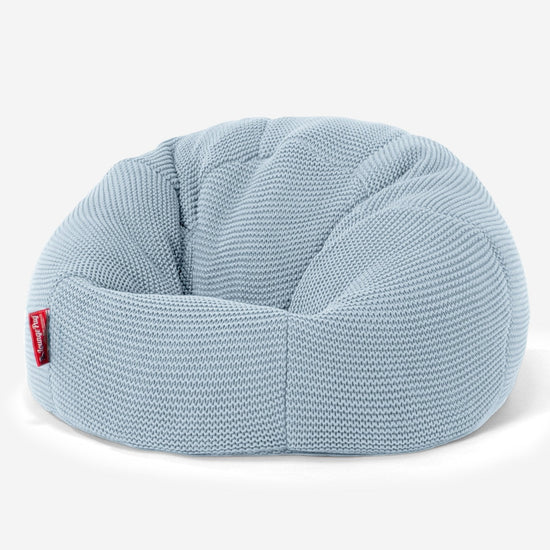 子供用クラシックビーズクッションチェア 1-5歳用 - コットン100％Ellosミスティブルー 01