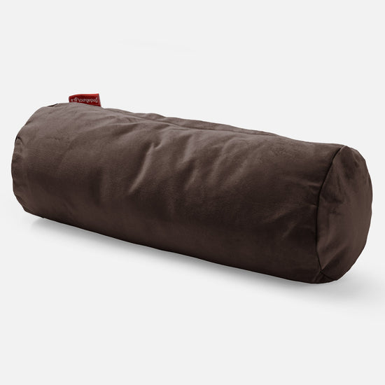 筒型ボルスタークッション 20 x 55cm - ベルベットエスプレッソ 01